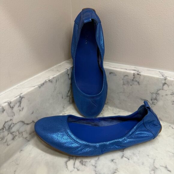 Cole Haan Nike Air Jenni metallic cobalt ballet Flats 6 - Picture 3 of 8